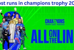 most runs in champions trophy 2025