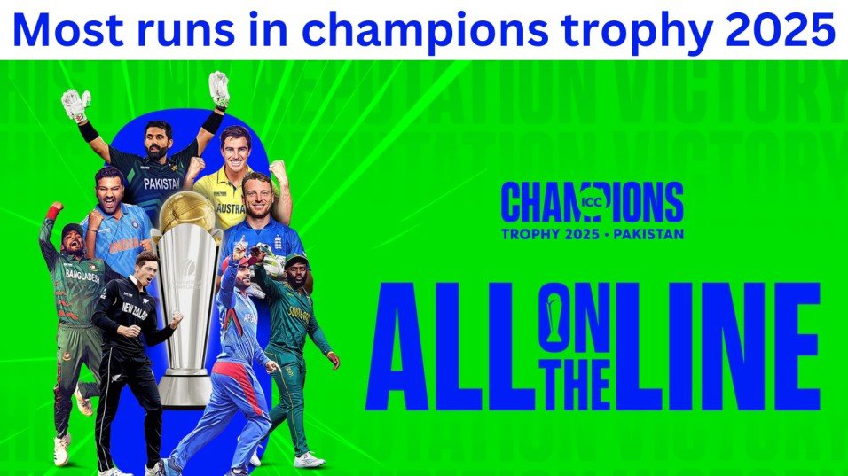 most runs in champions trophy 2025
